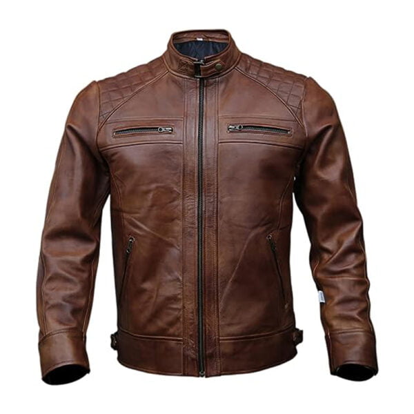 Trendy Men's Leather Jacket For Men