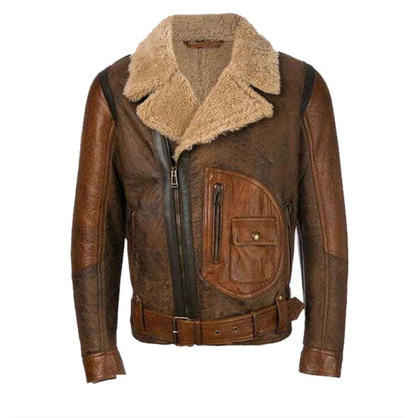 Classic Leather Bomber Jacket For Winters