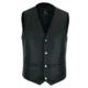 Black Biker leather vest
