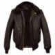 Brown Airforce bomber leather aviator jacket