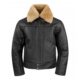 Clothever Black Leather Flight Jacket