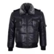 Latest design leather puffer jacket