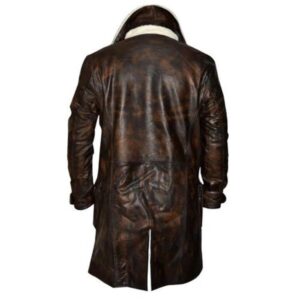 New Design Leather Trench Coat