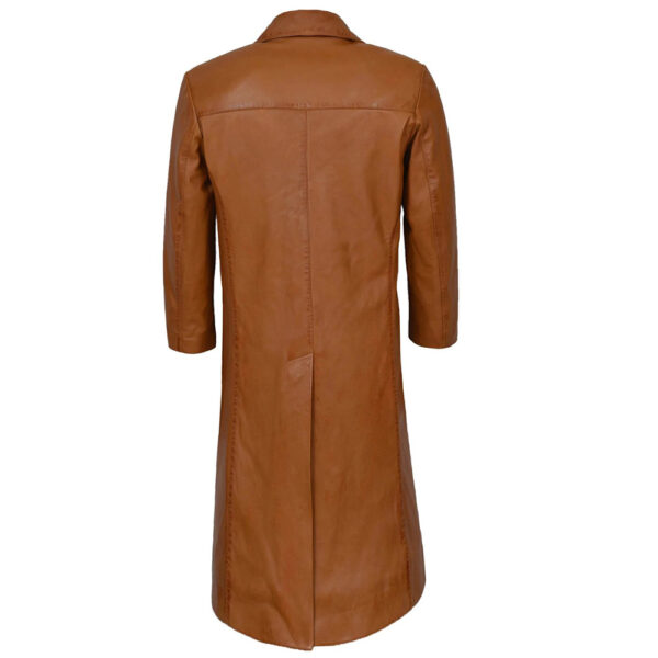 affordable leather duster coat