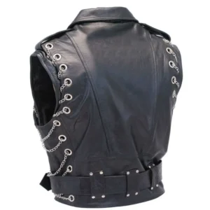 motorcycle leather vest | Upto 40% Off
