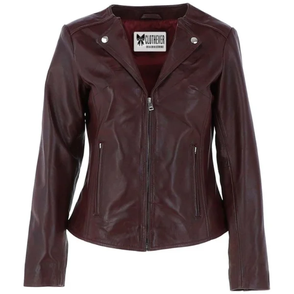 Coco Brown women leather jacket
