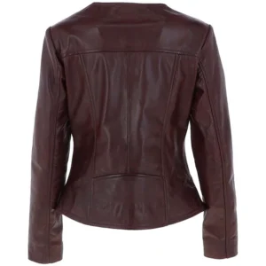 Coco Brown women leather jacket