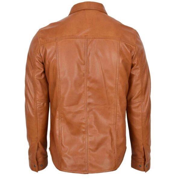 men leather shirt