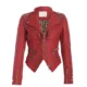 red studded leather jacket