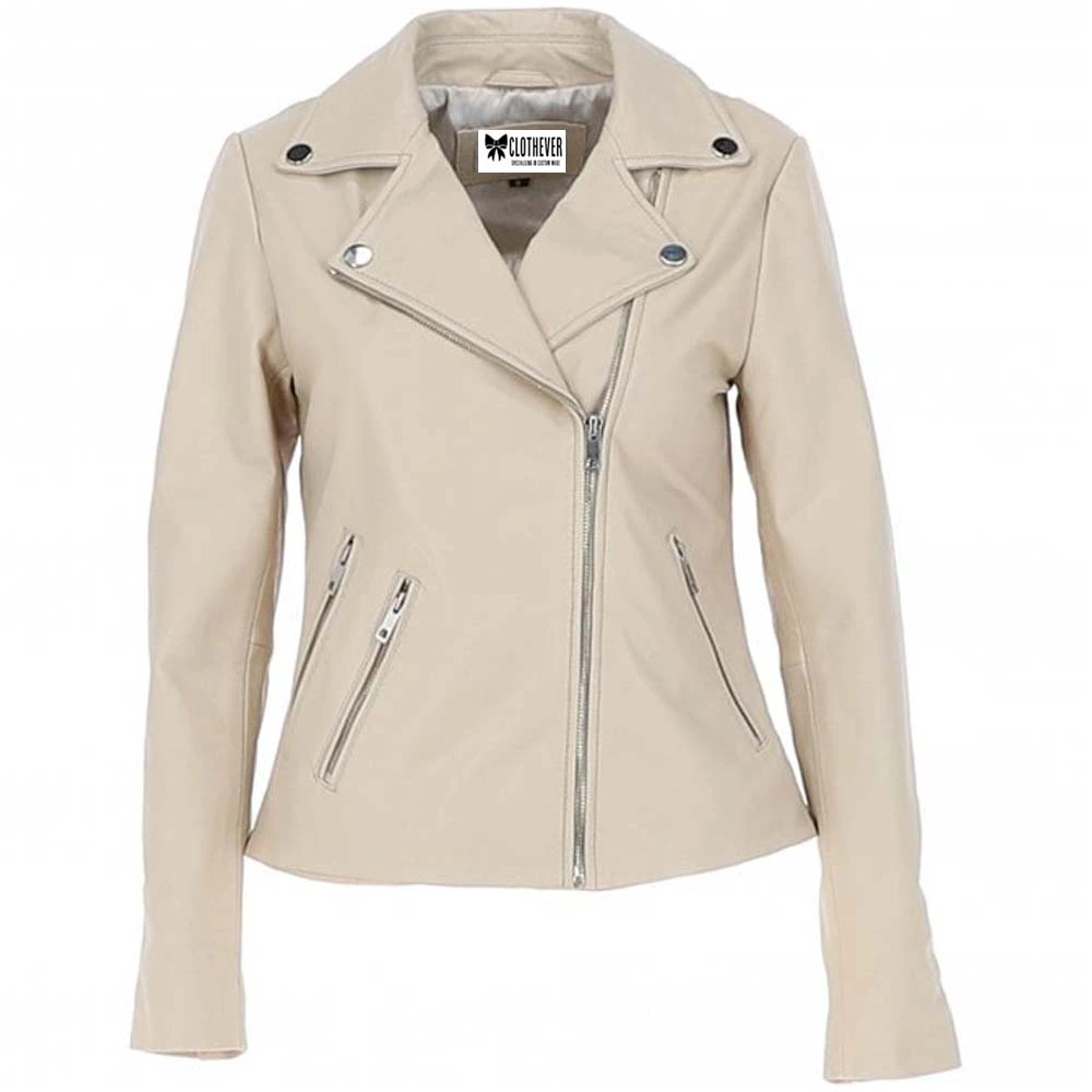 white leather jacket womens