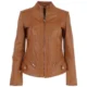 womens Tan leather jacket