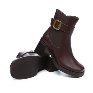 Maroon Ugg Leather Boots for women