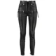 black leather womens pants