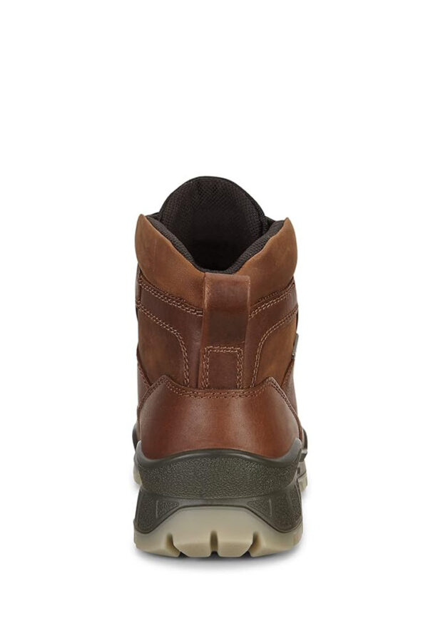 Brown leather hiking boots