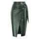 midi leather skirt