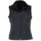 Black shearling vest