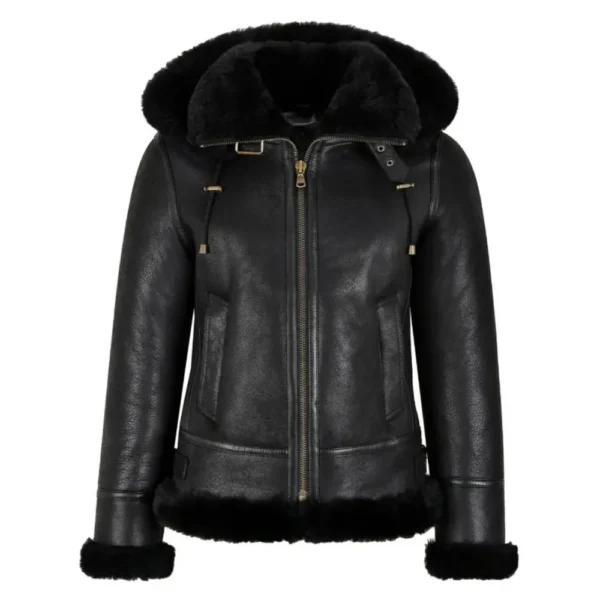 aviator jacket women with hood