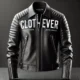 plus size leather biker jacket