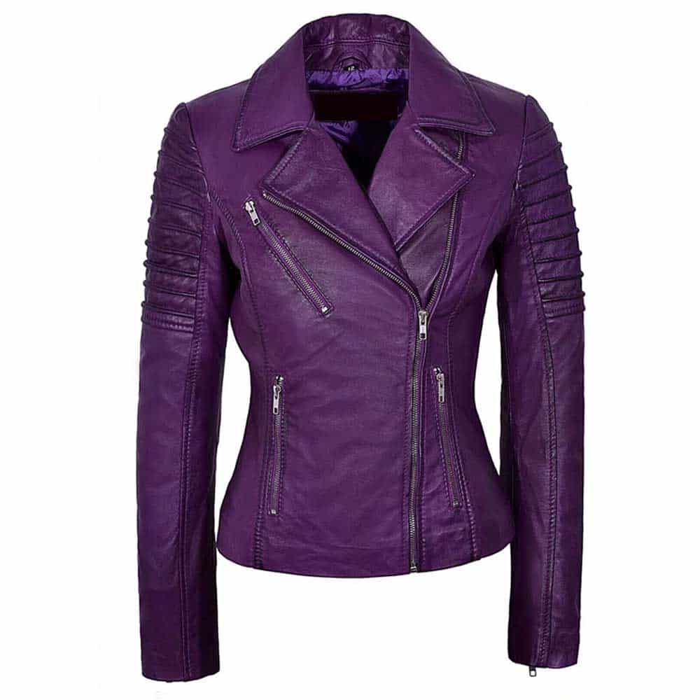 Purple Leather Jacket