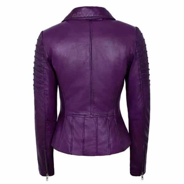 Purple Leather Jacket