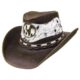 brown hat