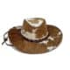 leather cowhide hat