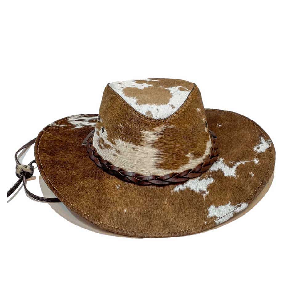 leather cowhide hat