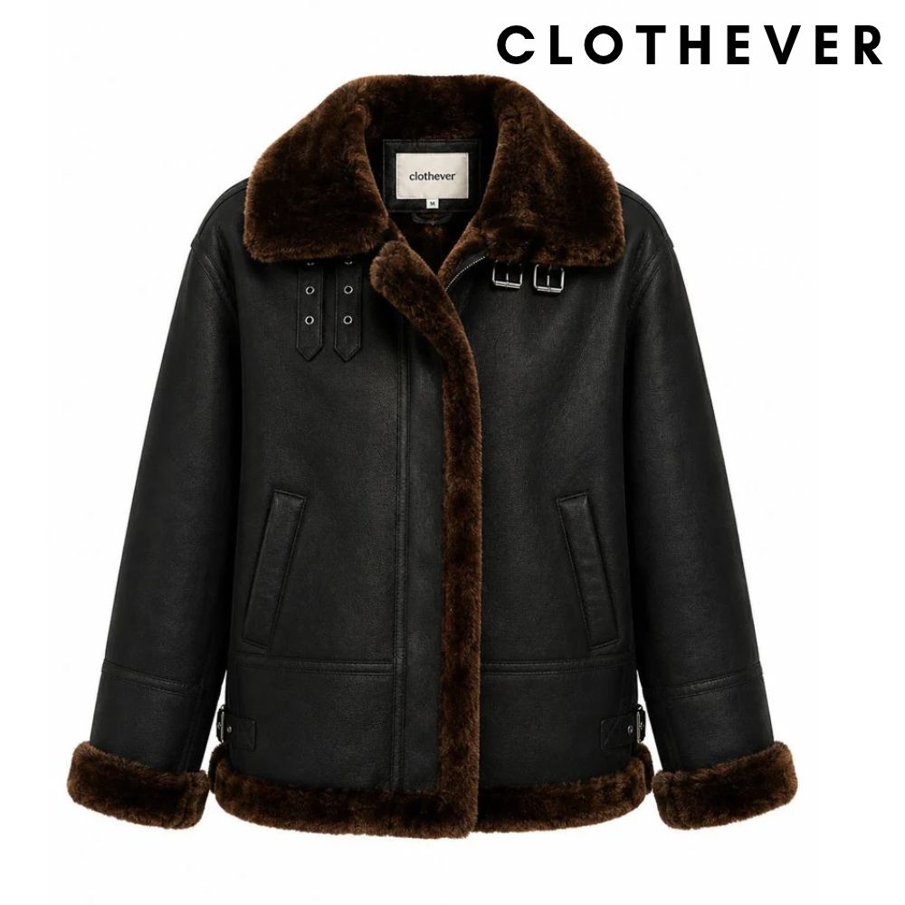 Women’s Handmade Genuine Sheepskin Leather Jacket