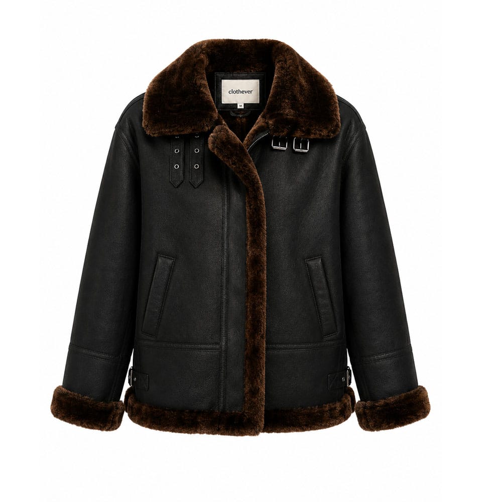 Women Handmade Genuine Sheepskin Leather Jacket